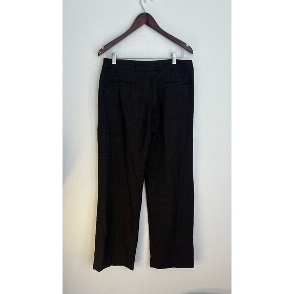 Sandro Sportswear Women Brown Plaid Cropped Trousers Dark Academia Preppy Size 8 - Picture 3 of 6